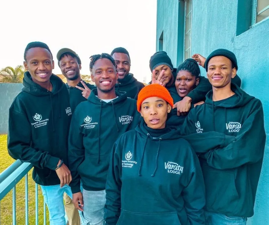 Residents in Tshwane University of Technology and Varsity Lodge hoodies